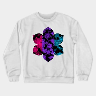 Butterfly Garden, Pride Flag Series - Androgyne Crewneck Sweatshirt